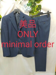 美品 オンリー ONLY minimal order スーツ紺 ネイビーS相当