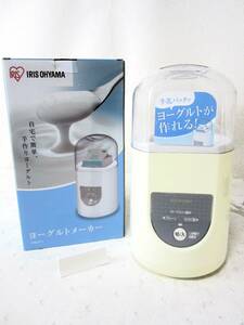 IRIS OHYAMA アイリスオーヤマ ヨーグルトメーカー IYM-011 牛乳パックタイプ 動作OK 牛乳パック用ふた付属 (5393)