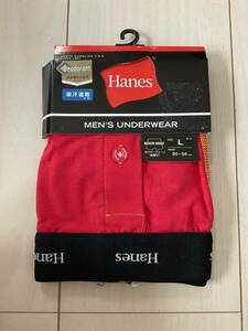 未使用 Hanes BOXER BRIEF L 赤