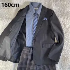 【美品】160cm 4点セット 男の子 フォーマル 卒服 セットアップ スーツ