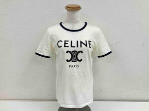 CELINE セリーヌ トリオンフ プリント Tシャツ 2X872671Q 半袖 ホワイト サイズXS レディース 店舗受取可