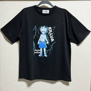 HUNTER×HUNTER(ハンターハンター) - MEN 半袖 Tシャツ キルア Lサイズ ステッカー付き 人気 アニメ マンガ 冨樫義博 (新品 未使用品)