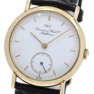 IWC IWC SCHAFFHAUSEN IW2532 ポートフィノ K18YG スモールセコンド Cal.4231 手巻き レディース _845056