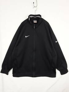 C663/90s/NIKE/ナイキ/日本製/ジャージジップジャケット/ブラック系/メンズ/Lサイズ