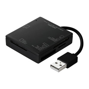 サンワサプライ USB2.0 カードリーダー 4スロット ブラック ADR-ML15BKN /l