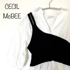 【CECIL McBEE】セシルマクビー　ワンショルビスチェ付きブラウス