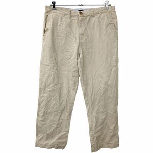 TOMMY HILFIGER ロングパンツ W36 トミーヒルフィガー ビッグサイズ ベージュ 古着卸 アメリカ仕入 2302-808