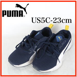 MK9205*PUMA*プーマ*ジュニアスニーカー*US5C-23cm*ネイビー