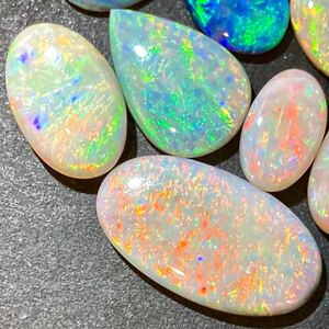 1円〜!!遊色効果!!◯天然ブラックオパールおまとめ16.5ct◯n ルース 裸石 宝石 ジュエリー jewelry black opal w4 48