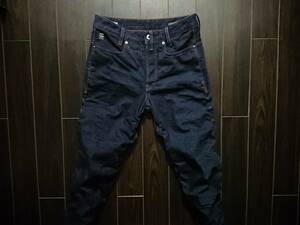 G-STAR RAW♪STAQ 3D TAPERED♪ジースター♪立体裁断♪3D♪リップル加工♪W28 L32♪D02036 8291 1241