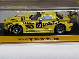 新品 1/43 スパーク SPARK Mercedes SLS AMG GT3 spa 24h 2015 GT Russian Team A. Karachev - C. Bouchut - K. Heyer - M. Toril #70