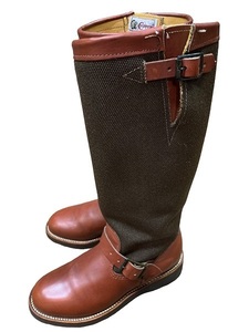 箱付き美品、2003年製白タグ、レア! CHIPPEWA チペワ #L23913 スネークブーツ ブラウン USA製 24.5cm～25cm エンジニア ペコス ビブラム