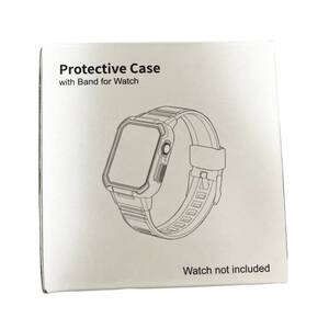 1円～ 未使用 未開封 Protective Case with Band for Watch ケース スマートウォッチケース アップルウォッチケース ブラック 44ミリ 箱有