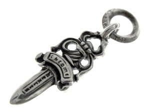 クロムハーツ CHROME HEARTS 【 #5 DAGGER 】 ダガー チャーム シルバー ネックレス トップ　s3595