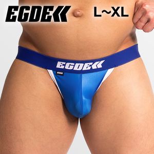 EGDE【L-XL！超光沢！1番人気色！即完売品！】EGDE WET ケツワレ ジョックストラップ jockstrap 青 L-XLサイズ