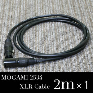【送料無料】MOGAMI モガミ 2534 2m×1 立ち上げケーブル　XLR マイクケーブル【20240430】