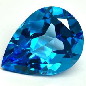 大粒!!☆天然ブルートパーズ 50.133ct☆J約27.2×20.2mm ルース 裸石 宝石 ジュエリー blue topaz jewelry EA0/EA0