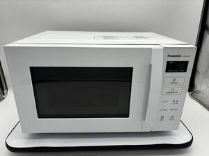 【ジャンク品】Panasonic パナソニック カウンタートップ 電子レンジ フラットテーブル 22L NE-FL100-W ホワイト／446