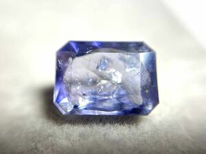 アイオライト　3.08ct 10.5x8mm 虹入り　シザーカット 天然　ブルーパープル　宝石　タンザニア