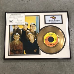 【USED】1円スタート ≪ The Beach Boys CALIFORNIA GIRLS 24KT Gold Plated Record ≫ 額装 ナンバリング入り NO.141/2500 7インチ