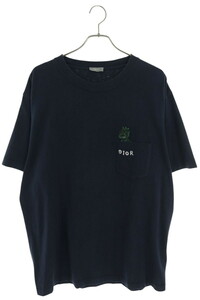 ディオール DIOR 24SS 413J648A0849 サイズ:XXL OTANI WORKSHOPロゴポケットTシャツ 中古 OM10