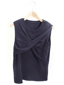 FOXEY フォクシーブティック ニットトップス 38 Tops Petit Twist 37058 ネイビー