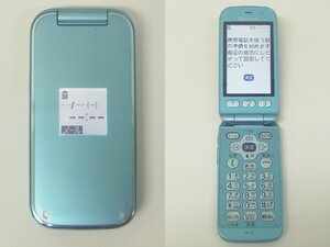 ユ■/Zこ8744　ドコモ docomo らくらくホン F-01G ブルー 簡易動作OK 初期化済 ガラケー ジャンク 保証無