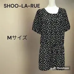 【超美品】SHOO LA RUE シューラルー 黒小花総柄 チュニック　丈長め