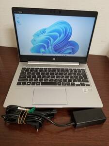 694 ほぼ新品 美品 動作品 HP ProBook 430 G7 Core i5 第10世代 (10210U)◆RAM16GB◆M.2 SSD256GB ◆13.3インチ HD Win11 PC laptop