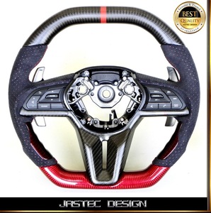 NEW 受注製作品　日産 R35 MY17 MY18 スカイライン GT-R カーボンステアリング GTR　DRS-DESIGN　by JASTEC DESIGN ジャステック デザイン