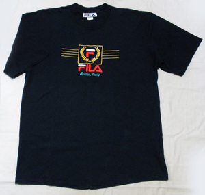 L【90’s/FILA・Tシャツ】フィラ ヴィンテージ 90年代 オールドスクール ヒップホップ 米国製 古着