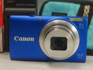 ◆Canon Power Shot【A4000 IS】コンパクトデジタルカメラ 1600万画素 光学8倍 USED品 充電器・充電池・SDカード付属 キヤノン