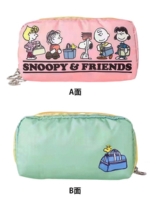 LeSportsac x PEANUTS レスポートサックｘピーナッツ コラボ 可愛いユーティリティポーチ