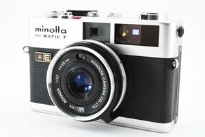 【美品 動作確認済】 Minolta ミノルタ Hi-Matic F Rangefinder Film Camera 38mm F2.7 2135187