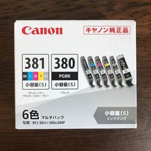 【新品／未使用品】キヤノン Canon 純正インクカートリッジ　BCI-381s+380s/6MP （6色マルチパック 小容量）