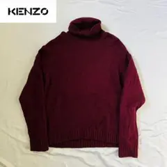 KENZO ケンゾー タートルネック ワインレッド ニット 3