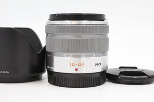 ＜＜フード付き！！＞＞【良品】PANASONIC パナソニック ルミックス G VARIO 14-42mm/F3.5-5.6 II ASPH./MEGA O.I.S. シルバー #LE20247042