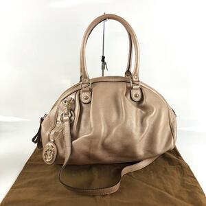 GUCCI グッチ 2way ハンドバッグ ショルダーバッグ ピンク