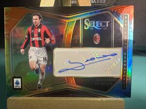 ●A387:25枚限定 SSP 2023-24 Panini Select FIFA Leonardo Auto AC Milan 直筆サインカード レオナルド