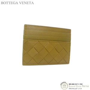 ボッテガ ヴェネタ （BOTTEGA VENETA） イントレチャート クレジット カードケース 743209 ブラウン（未使用品）中古