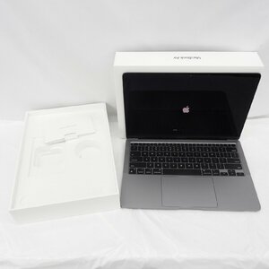 【美品】Apple アップル ノートPC MacBook Air 13インチ 2020 A2337 M1/16GB/SSD512GB USキーボード Z124000J9 11596491 0608