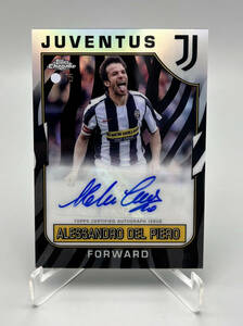 【レア ZEBRA】2023 Topps Juventus Team Set アレッサンドロ・デル・ピエロ Alessandro Del Piero 直筆サインカード Auto