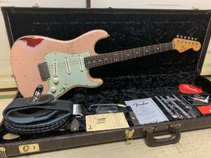 美品 Fender Custom Shop MBS 1961 Stratocaster Relic Shell Pink Candy Apple Red by Jason Smith 2015年製