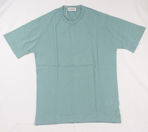 新品 John Smedley　ジョンスメドレー 最高級シーアイランドコットン Lサイズ Tシャツ　HAZE BLUE