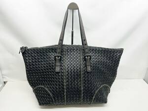 美品　Bottega Veneta　ボッテガヴェネタ　イントレチャート　ディアスキン　チェスタ　トートバッグ　黒