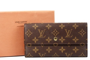 【新品同様・未使用】LOUIS VUITTON ヴィトン モノグラム インターナショナル 長財布 ブランドウォレット 小物【LB47】