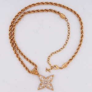 LOUIS VUITTON ペンダント・LV ロープ ゴールド M01751 ルイヴィトン ネックレス トップ LV Rope Pendant