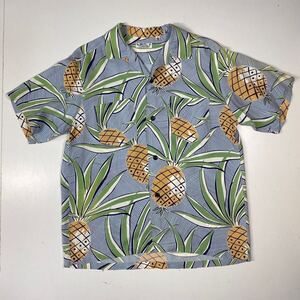 【M】SunSurf Hawaiian Shirt 東洋エンタープライズ サンサーフ ハワイアン シャツ アロハ レーヨン パイナップル 半袖 T524