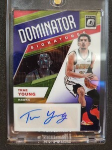 【超激レア】サイン 29枚限定 2019-20 Panini DONRUSS OPTIC Basketball TRAE YOUNG / トレイ ヤング DOMINATOR NBA トレーディングカード