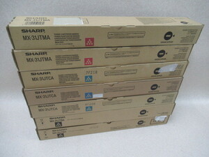 TL616)未使用 SHARP 純正品トナー MX-31JT 3色、7本セット MX-31JTBA 2本、MX-31JTCA 3本、MX-31JTMA 2本、